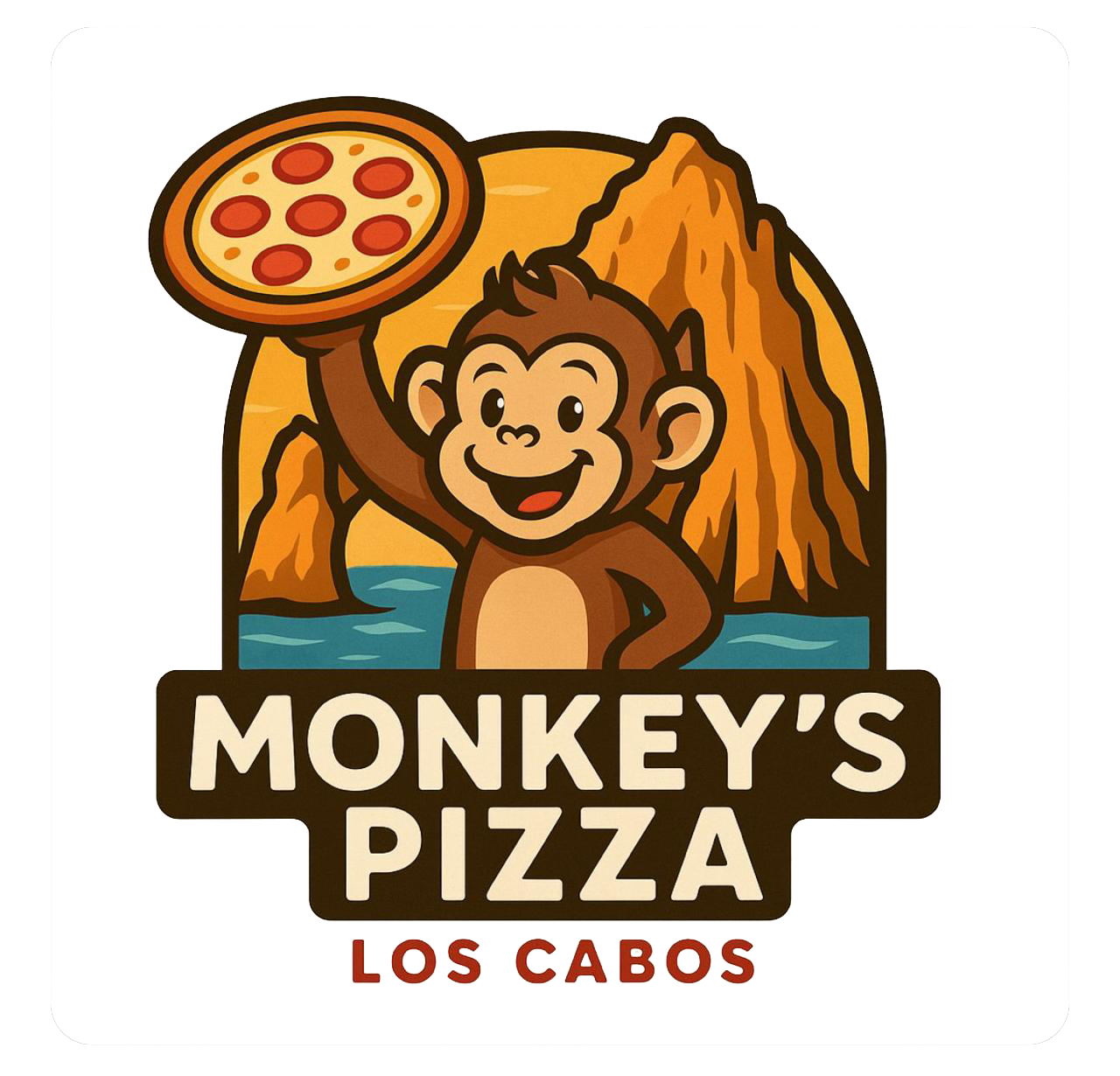 Monkey's Pizza Logo